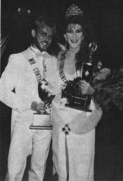 Photo: InStep Magazine (Volume 2, Number 14 – July 11 – July 24, 1985) Mr. and Miss Wisconsin Continental 1985 – Joe Bradshaww and Patti Cakes