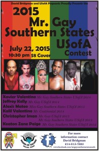 Show Ad | Mr. Gay Southern States USofA | Round-Up Saloon (Dallas, Texas) | 7/22/2015