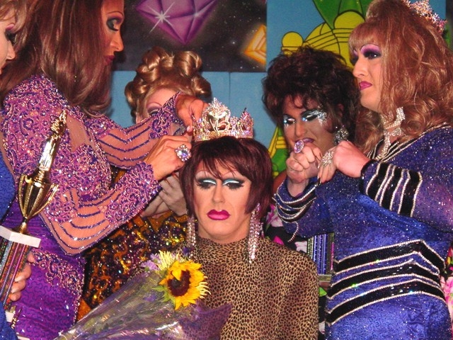 Erika Evans being crowned Miss Gay Ohio America 2005