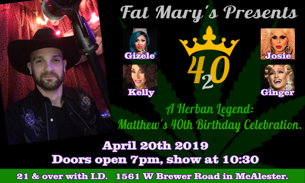 Ad | Fat Mary's (McAlester, Oklahoma) | 4/20/2019