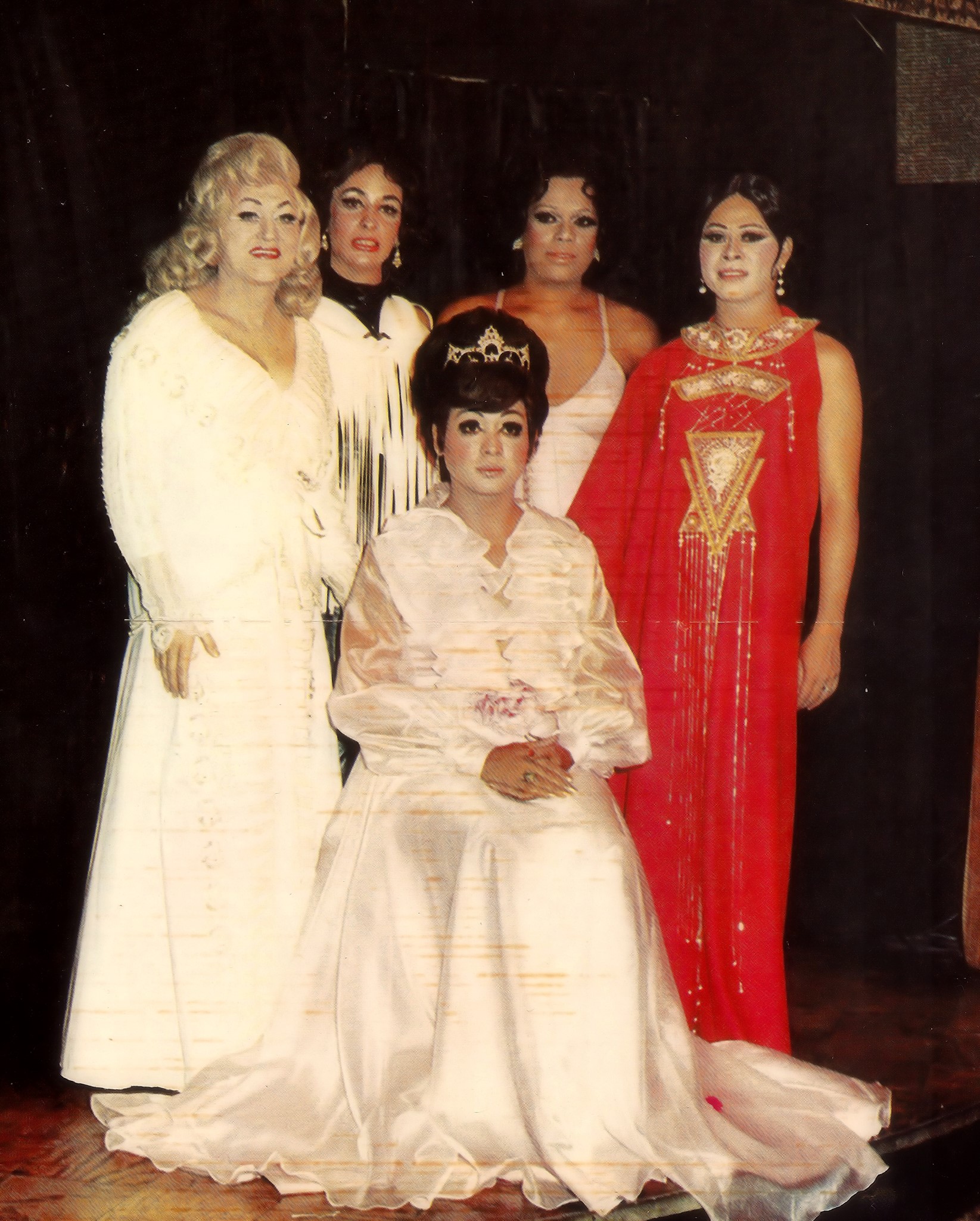 Lady Baronessa (seated). Back Row: Billie Boots, unknown, unknown, and Roski Fernandez. (photo courtesy of Brenda Leigh)