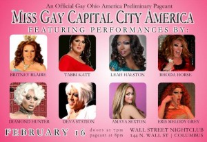 Miss Gay Capital City America 2014 | Wall Street Night Club (Columbus, Ohio) | 2/16/2014
