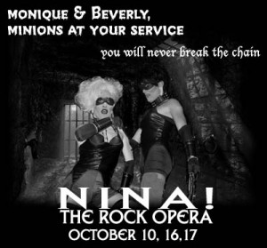 Show Ad | Nina! The Rock Opera | Monique Devereaux and Beverly Ford | Axis Night Club (Columbus, Ohio) | October 2004