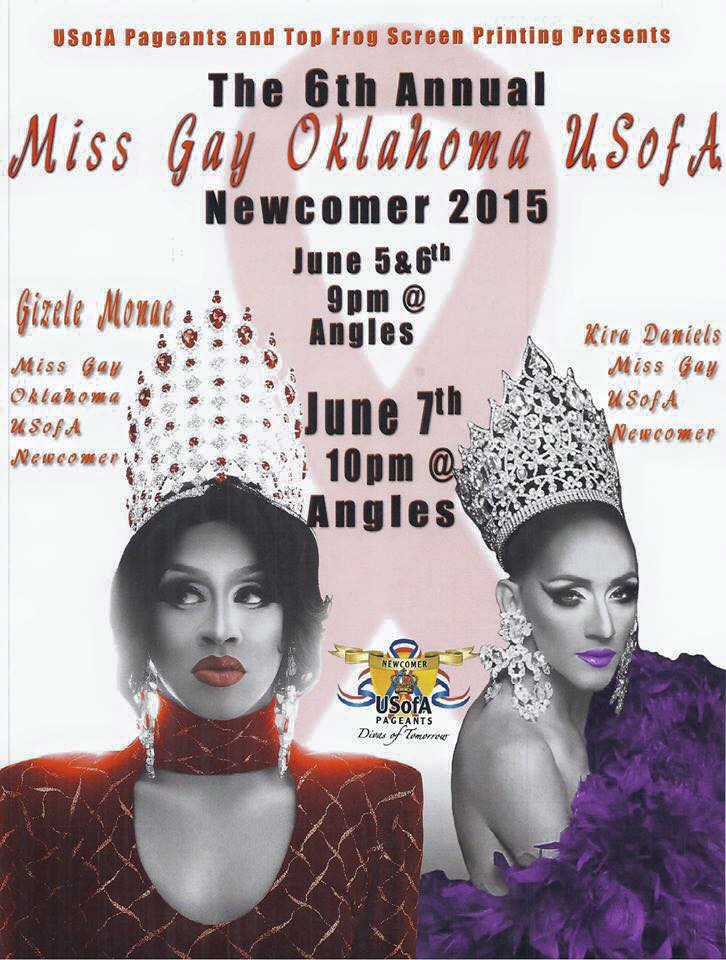 Show Ad | Miss Gay Oklahoma USofA Newcomer | Angles (Oklahoma City, Oklahoma) | 6/7/2015