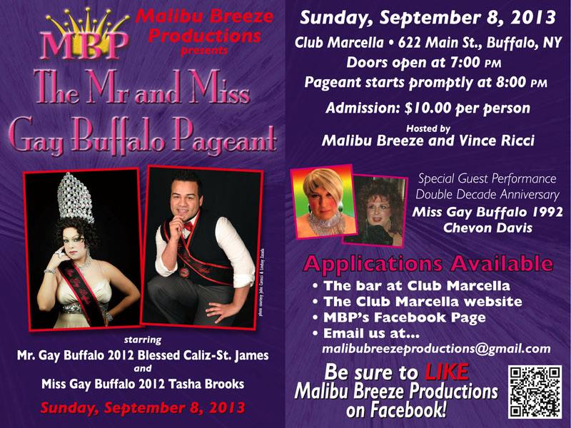 The 2013 Mr. and Miss Gay Buffalo Pageant | Club Marcella (Buffalo, New York) | 9/8/2013