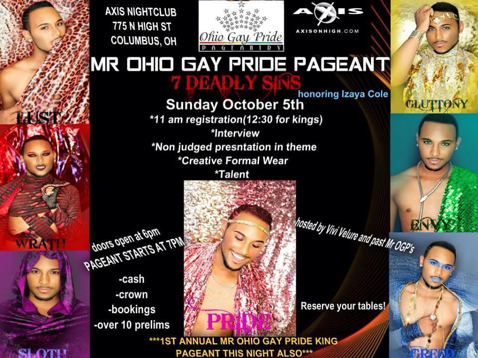 Mr. Ohio Gay Pride | Axis Night Club (Columbus, Ohio) | 10/5/2014