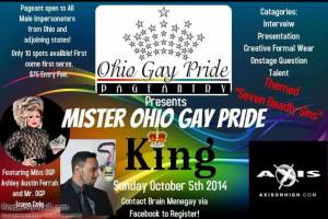 Mr. Ohio Gay Pride King 2015 | Axis Nigh Club (Columbus, Ohio) | 10/5/2014