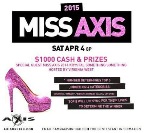 Show Ad | Axis Night Club (Columbus, Ohio) | 4/4/2015