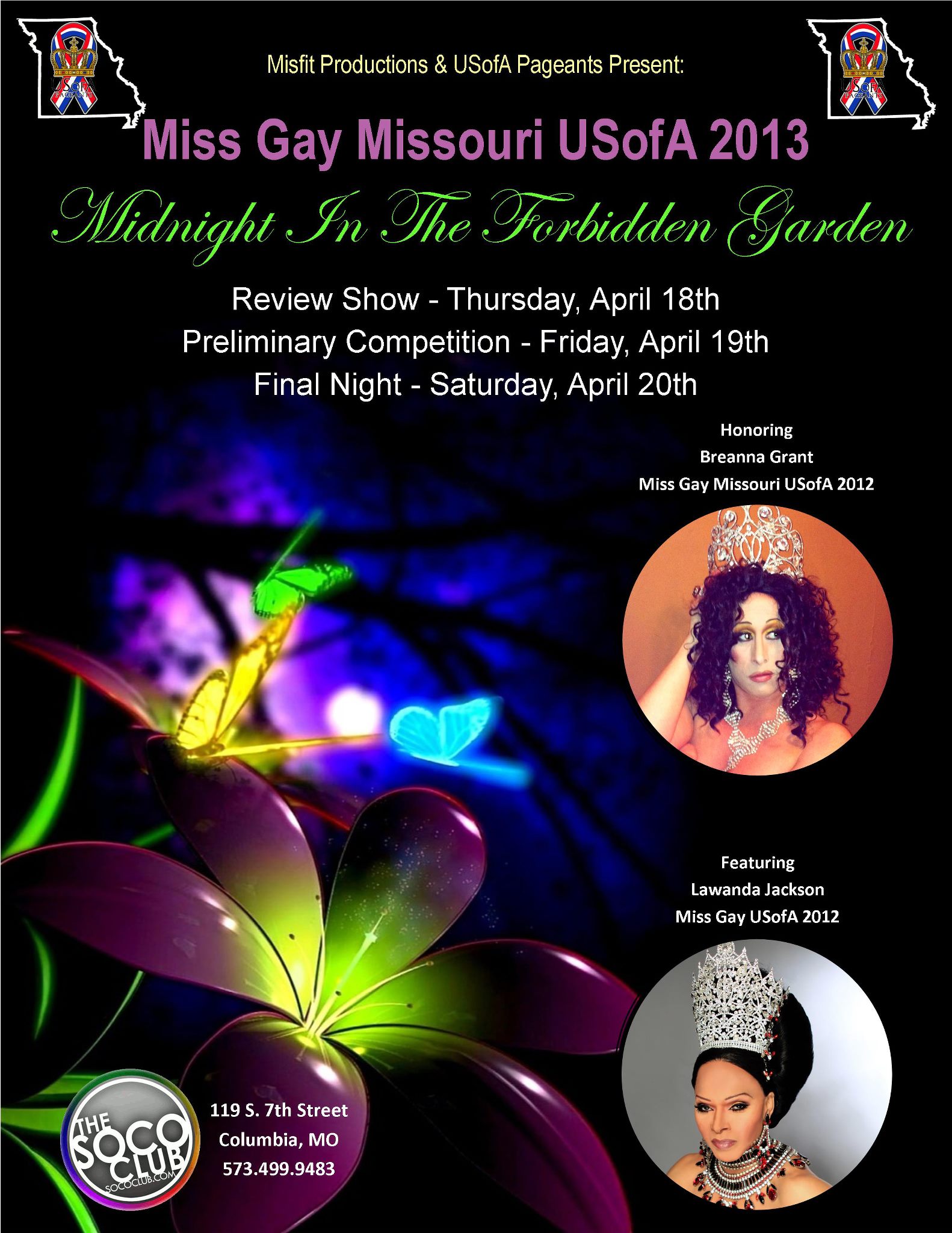 Show Ad | SOCO Club (Columbia, Missouri) | 4/18-4/20/2013