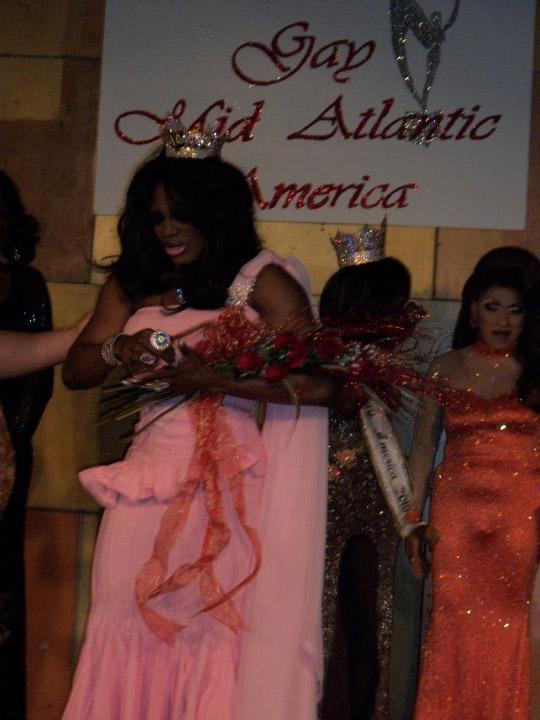 Symphony Alexander-Love after being crowned Miss Gay Mid Atlantic America 2010