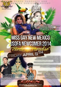 Show Ad | Miss Gay New Mexico USofA Newcomer | 4/11/2014