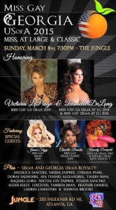 Show Ad | Miss Gay Georgia USofA Pageantry | Jungle (Atlanta, Georgia) | 3/8/2015