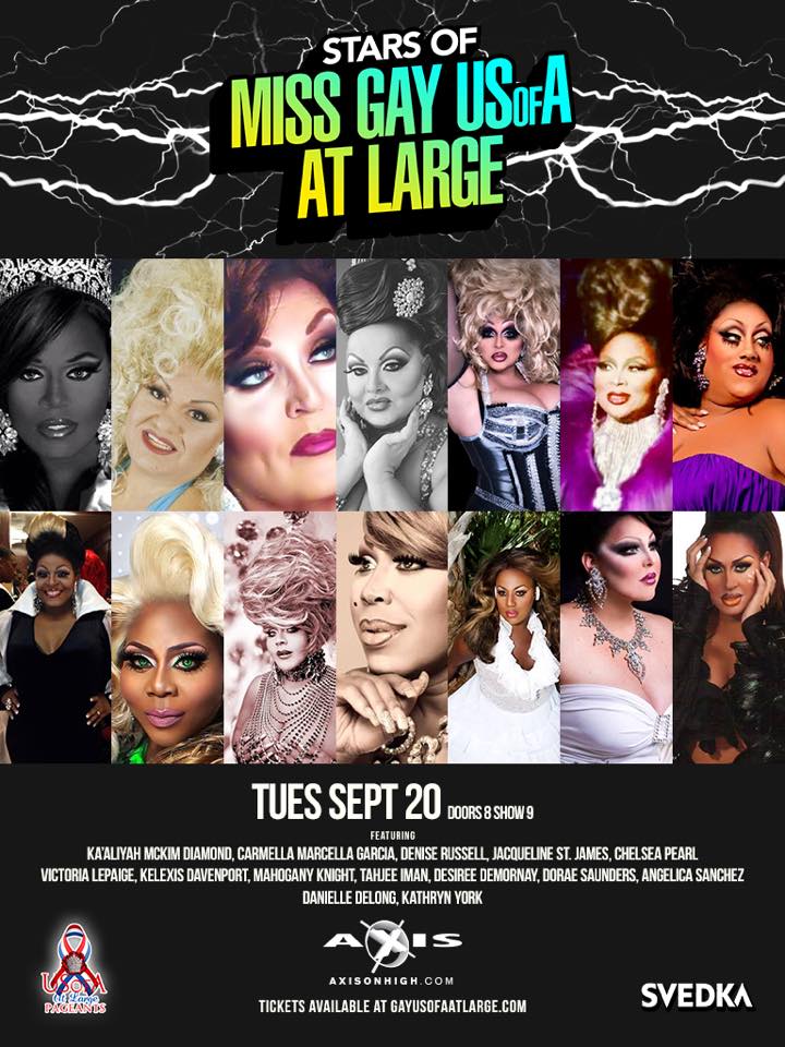 Show Ad | Stars of Miss Gay USofA at Large | Axis Night Club (Columbus, Ohio) | 9/20/2016