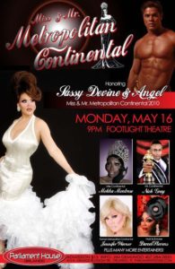 Show Ad | Miss Metropolitan Continental and Mr. Metropolitan Continental | Parliament House (Orlando, Florida) | 5/16/2011