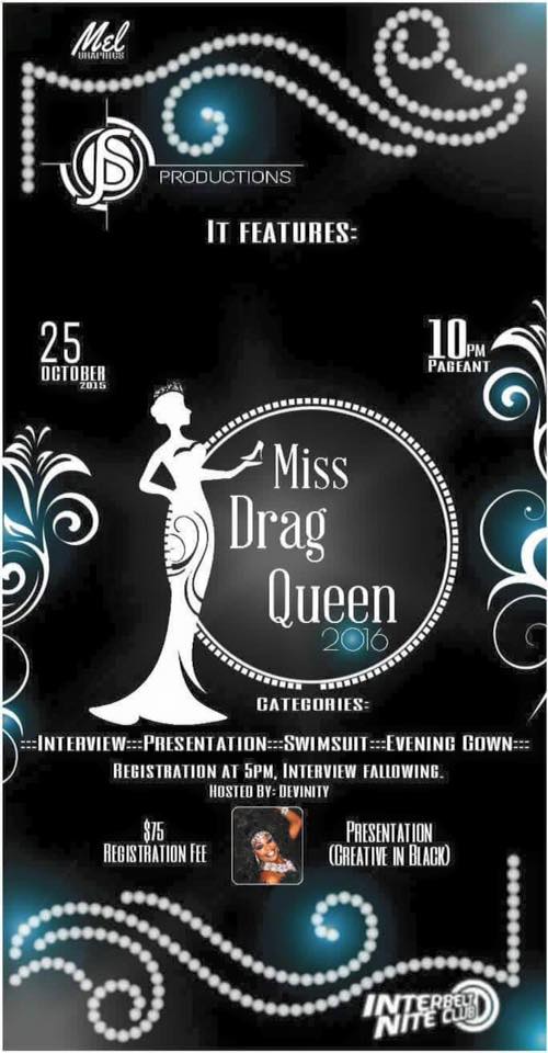 Show Ad | Miss Drag Queen | Interbelt Nite Club (Akron, Ohio) | 10/25/2015