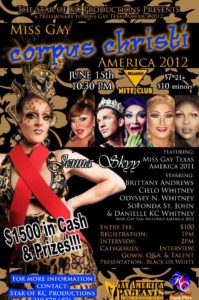 Show Ad | Miss Gay Corpus Christi America | Triangle Nite Club (Corpus Christi, Texas) | 6/15/2012