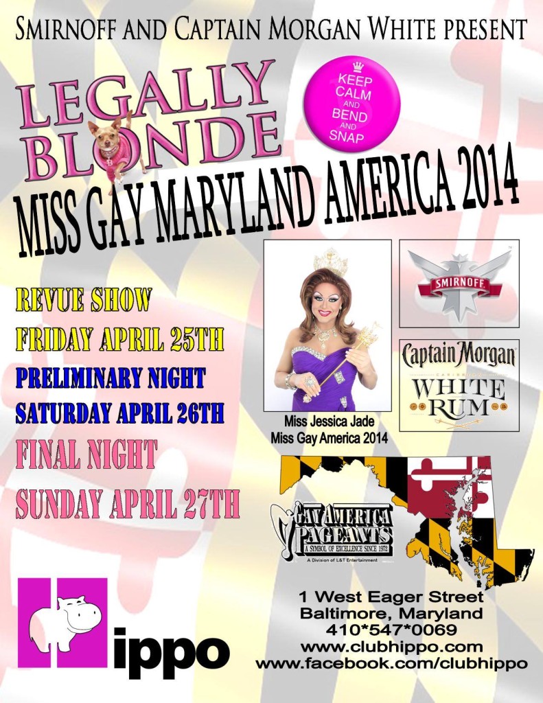 Show Ad | Miss Gay Maryland America | Club Hippo (Baltimore, Maryland) | 4/25-4/27/2014