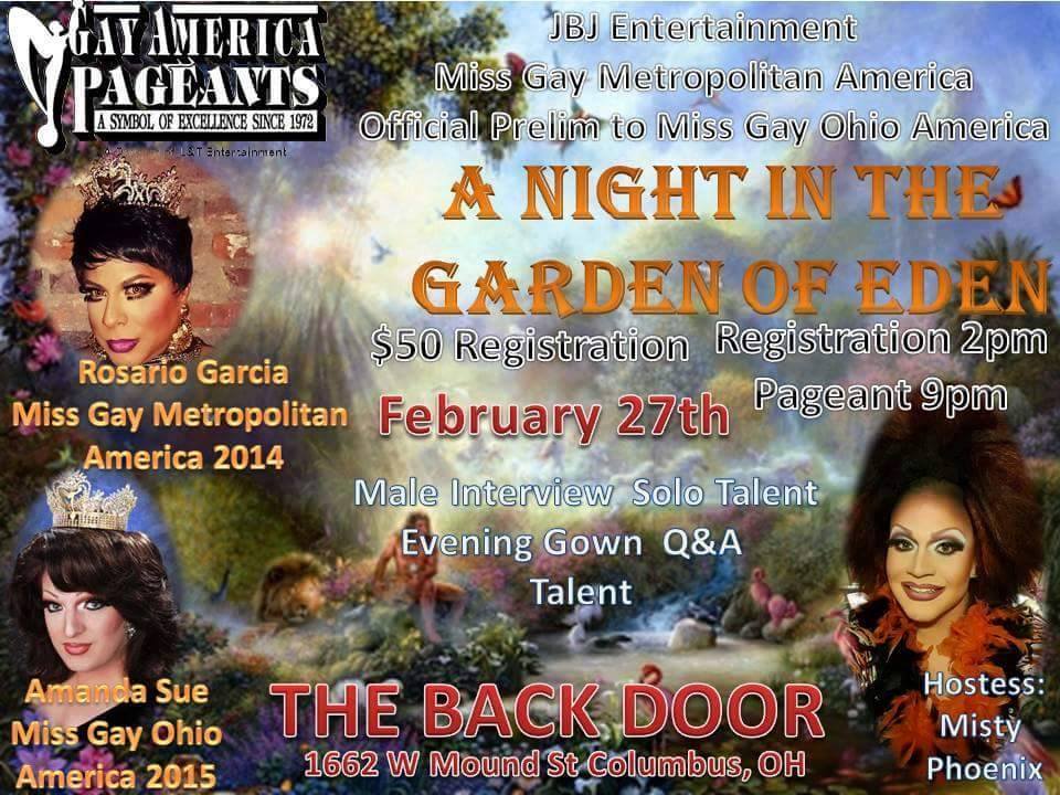 Show Ad | Miss Gay Metropolitan America | Back Door (Columbus, Ohio) | 2/27/2016