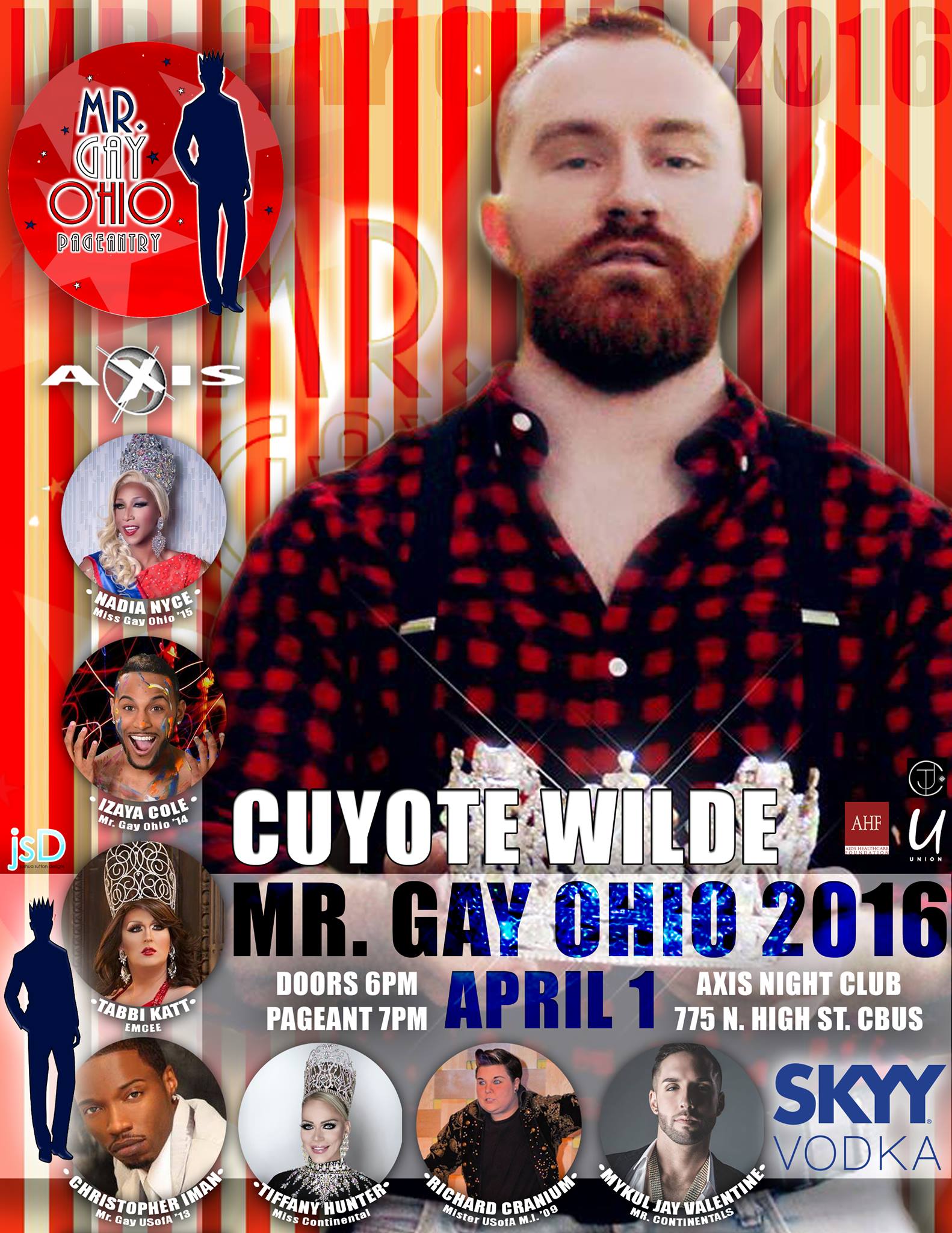 Show Ad | Mr. Gay Ohio | Axis Night Club (Columbus, Ohio) | 4/1/2016