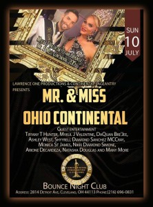 Show Ad | Mr. & Miss Ohio Continental | Bounce Night Club (Cleveland, Ohio) | 7/10/2016