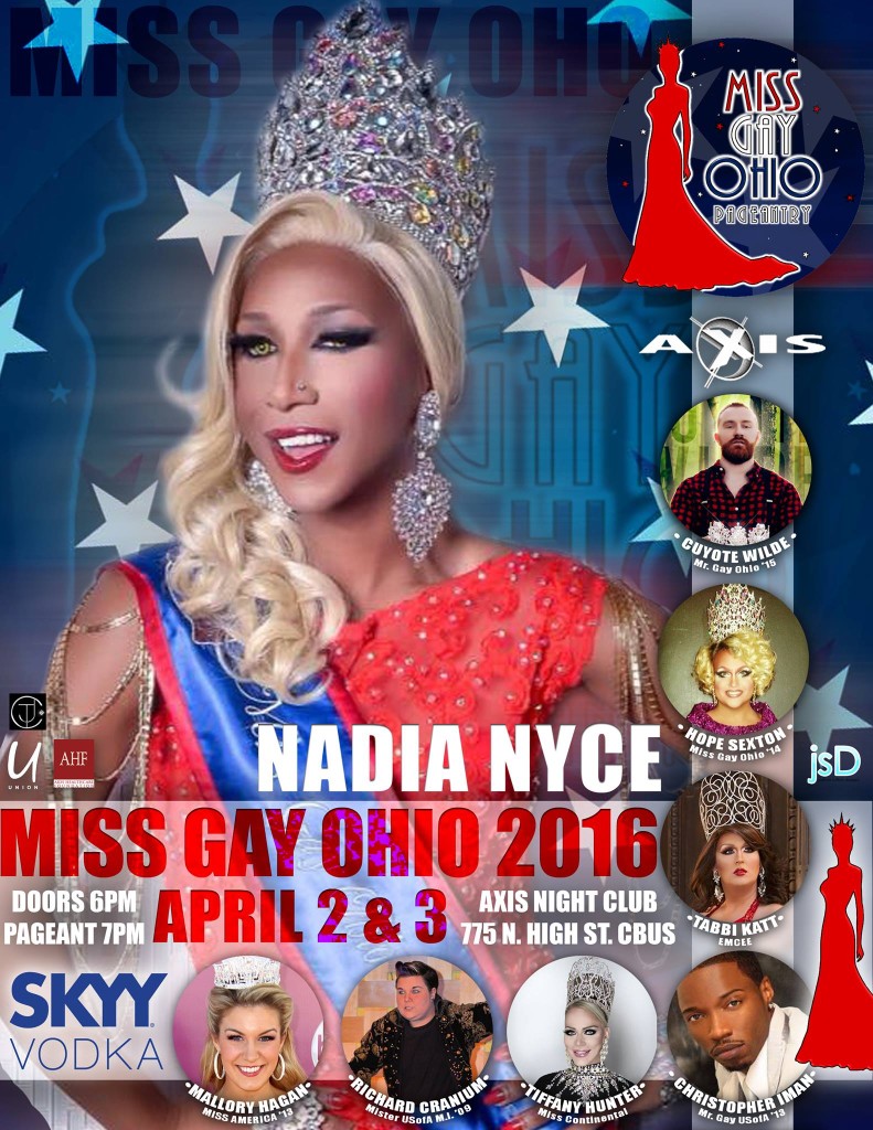 Show Ad | Miss Gay Ohio | Axis Night Club (Columbus, Oho) | 4/2-4/3/2016