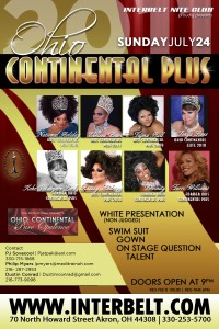 Show Ad | Miss Ohio Continental Plus | Interbelt Nite Club (Akron, Ohio) | 7/24/2011