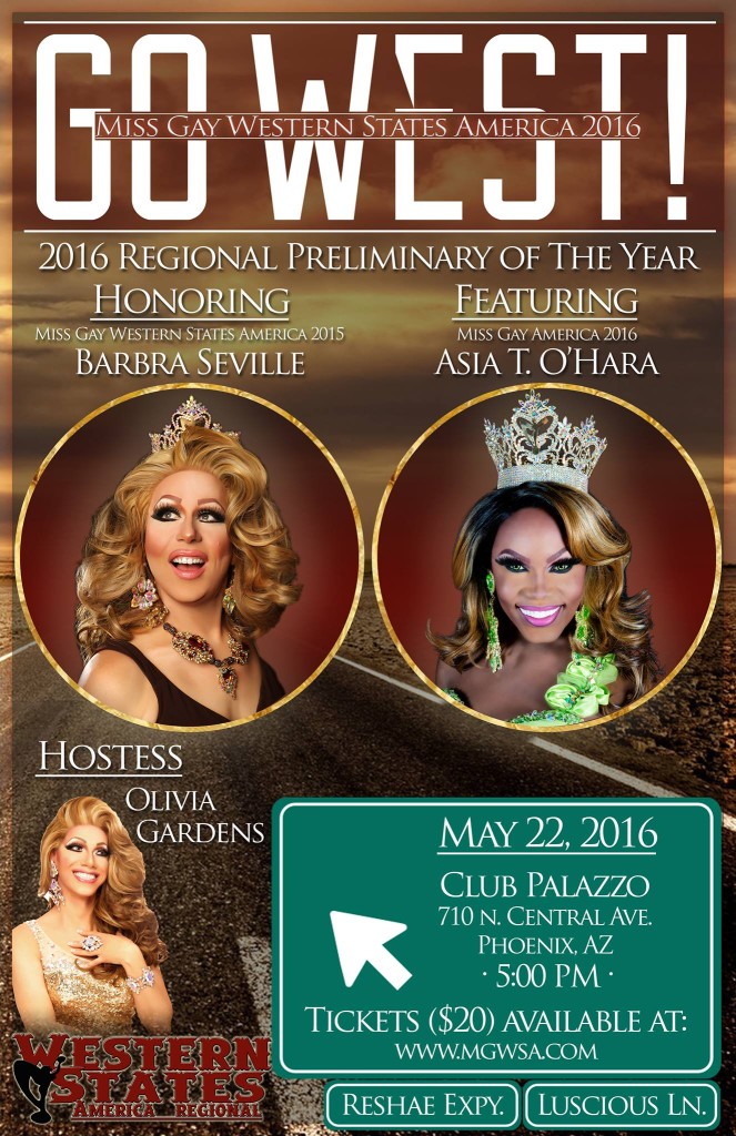 Show Ad | Miss Gay Western States America | Club Palazzo (Phoenix, Arizona) | 5/22/2016