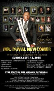 Show Ad | Mr. Duval Newcomer | The Scottish Rite Masonic Cathedral (Jacksonville, Florida) | 9/13/2015