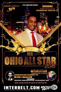 Show Ad | Mr. Ohio All Star | Interbelt Nite Club (Akron, Ohio) | 4/3/2016