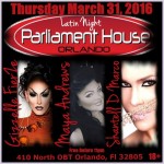 Show Ad | Parliament House (Orlando, Florida) | 3/31/2016