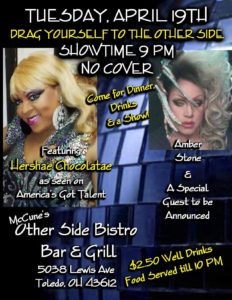 Show Ad | The Other Side Bistro Bar & Grill (Toledo, Ohio) | 4/19/2016