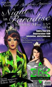 Show Ad | Miss Gay Northwest Arkansas America | C4 Nightclub & Lounge (Fayetteville, Arkansas) | 5/15/2016
