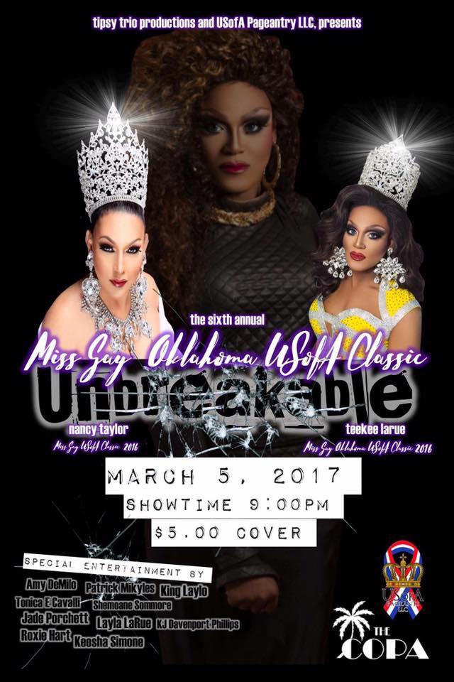 Show Ad | Miss Gay Oklahoma USofA Classic | The Copa (Oklahoma City, Oklahoma) | 3/5/2017