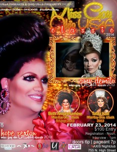Show Ad | Miss Gay Ohio USofA Classic | Axis Night Club (Columbus, Ohio) | 2/23/2014