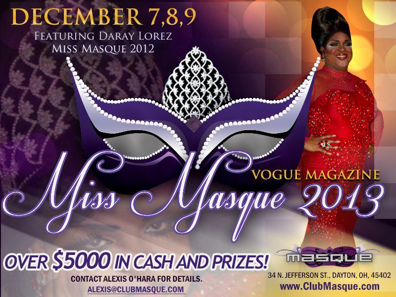 Show Ad | Miss Masque | Masque (Dayton, Ohio) | 12/7-12/9/2012