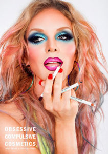 Willam Belli modeling Obsessive Compulsive Cosmetics