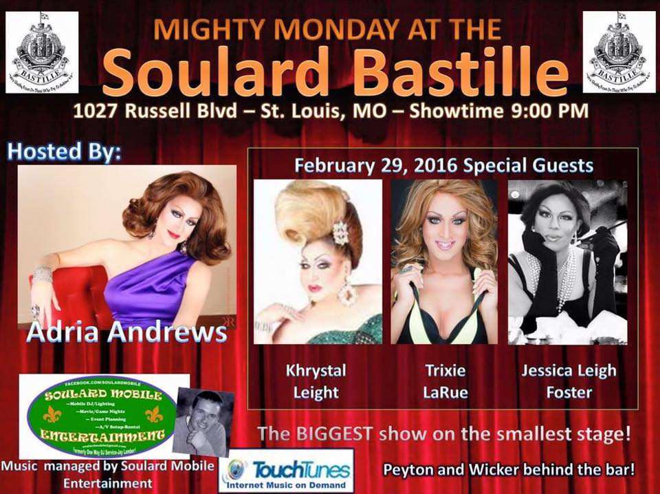 Show Ad | Soulard Bastille (St. Louis, Missouri) | 2/29/2016