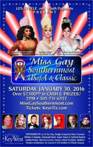 Show Ad | Miss Gay Southernmost USofA and Classic | San Carlos Institute (Key West, Florida) | 1/30/2016