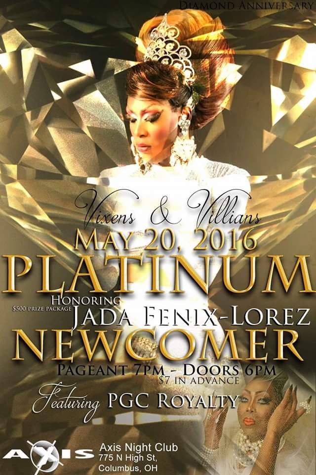 Show Ad | Miss Platinum Gem City Newcomer | Axis Night Club (Columbus, Ohio) | 5/20/2016