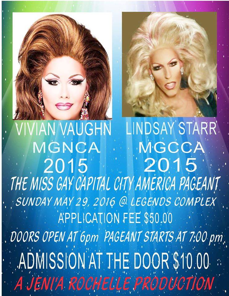 Show Ad | Miss Gay Capital City America | Legends Complex (Raleigh, North Carolina) | 5/29/2016