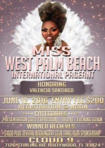 Show Ad | Miss West Palm Beach International | Cloud 9 (Hollywood, Florida) | 6/12/2016