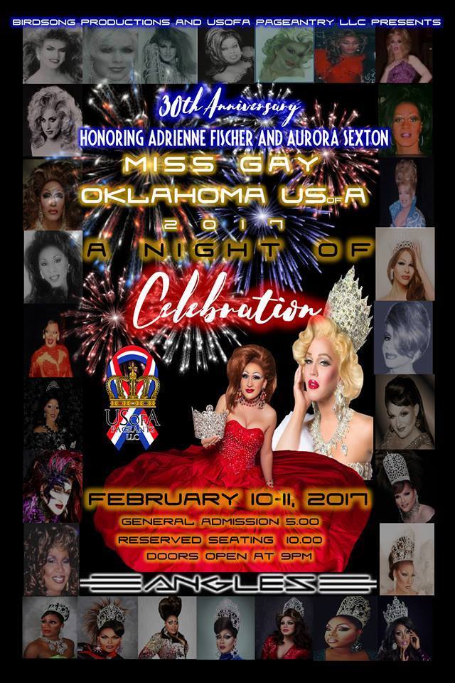 Show Ad | Miss Gay Oklahoma USofA | Angles (Oklahoma City, Oklahoma) | 2/10-2/11/2017