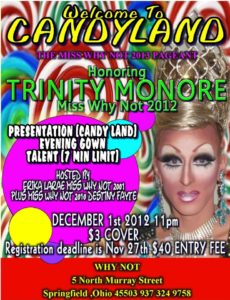 Show Ad | Miss Why Not | Why Not (Springfield, Ohio) | 12/1/2012