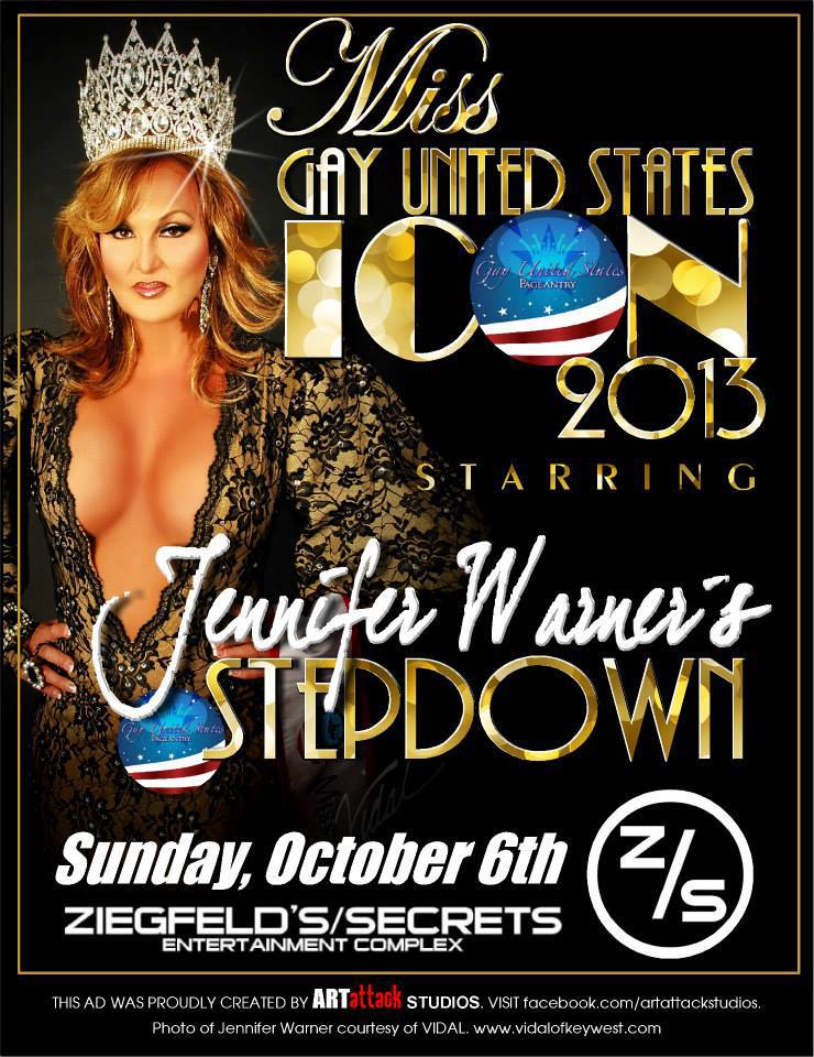 Show Ad | Miss Gay United States Icon | Ziegfeld's (Washington, DC) | 10/6/2013