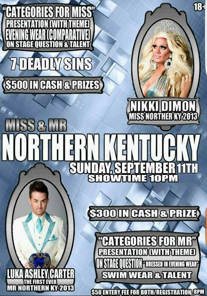 Show Ad | Miss and Mr. Northern Kentucky | Dock Complex (Cincinnati, Ohio) | 9/11/2016
