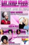Show Ad | Miss Gay Iowa USofA at Large | Garden Nightclub (Des Moines, Iowa) | 4/20/2013