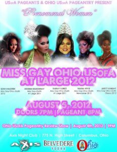 Show Ad | Miss Gay Ohio USofA at Large | Axis Night Club (Columbus, Ohio) | 8/5/2012