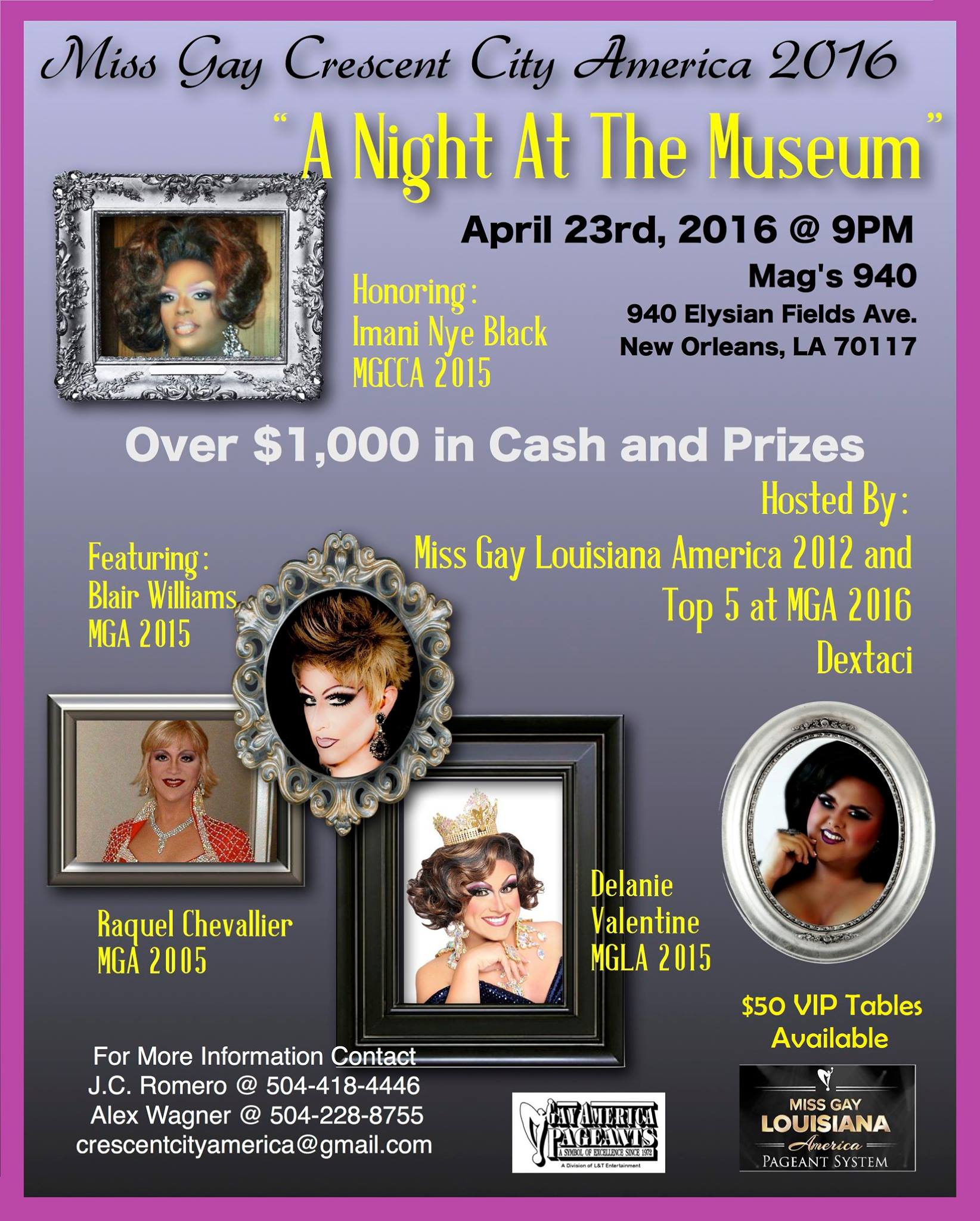 Show Ad | Miss Gay Crescent City America | Mag's 940 (New Orleans, Louisiana) | 4/23/2016