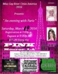 Show Ad | Miss Gay River Cities America | Pink (Monroe, Louisiana) | 3/19/2016