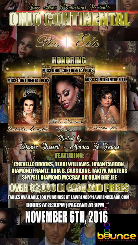 Show Ad | Miss Ohio Continental Plus and Miss Ohio Continental Elite | Bounce (Cleveland, Ohio) | 11/6/2016